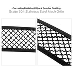 Lower Bumper Grille Insert for Ford F-150 (2021-2023) Black Mesh Stainless