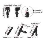 Front Windshield Washer Nozzles Kit for Ford Econoline (2008–2013) 3W7Z17603AA