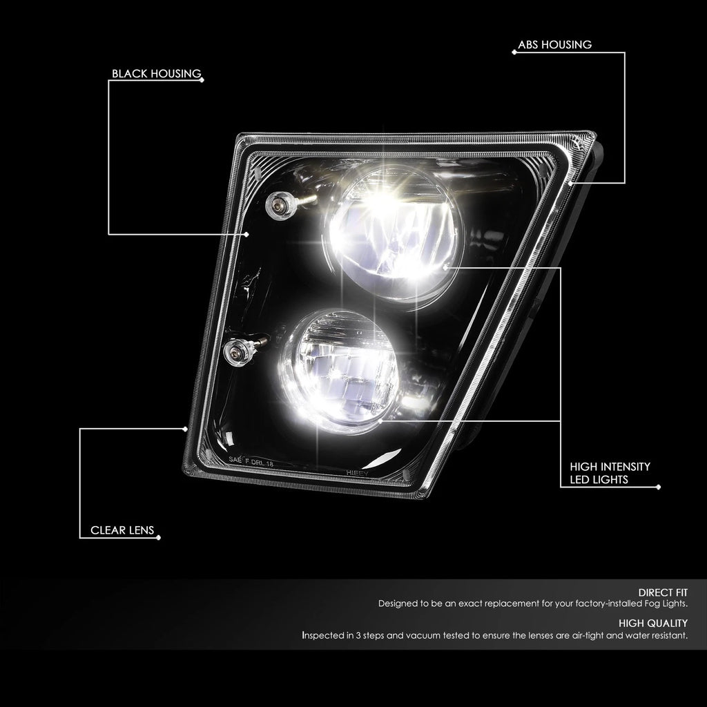 Full LED Front Fog Lights for Volvo VN VNL VNM VNX (2003–2017)