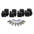 Set of 4 Ignition Coils & 8 Platinum Spark Plugs for Mercedes V8 (4.3L, 5.0L)