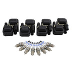 Set of 4 Ignition Coils & 8 Platinum Spark Plugs for Mercedes V8 (4.3L, 5.0L)