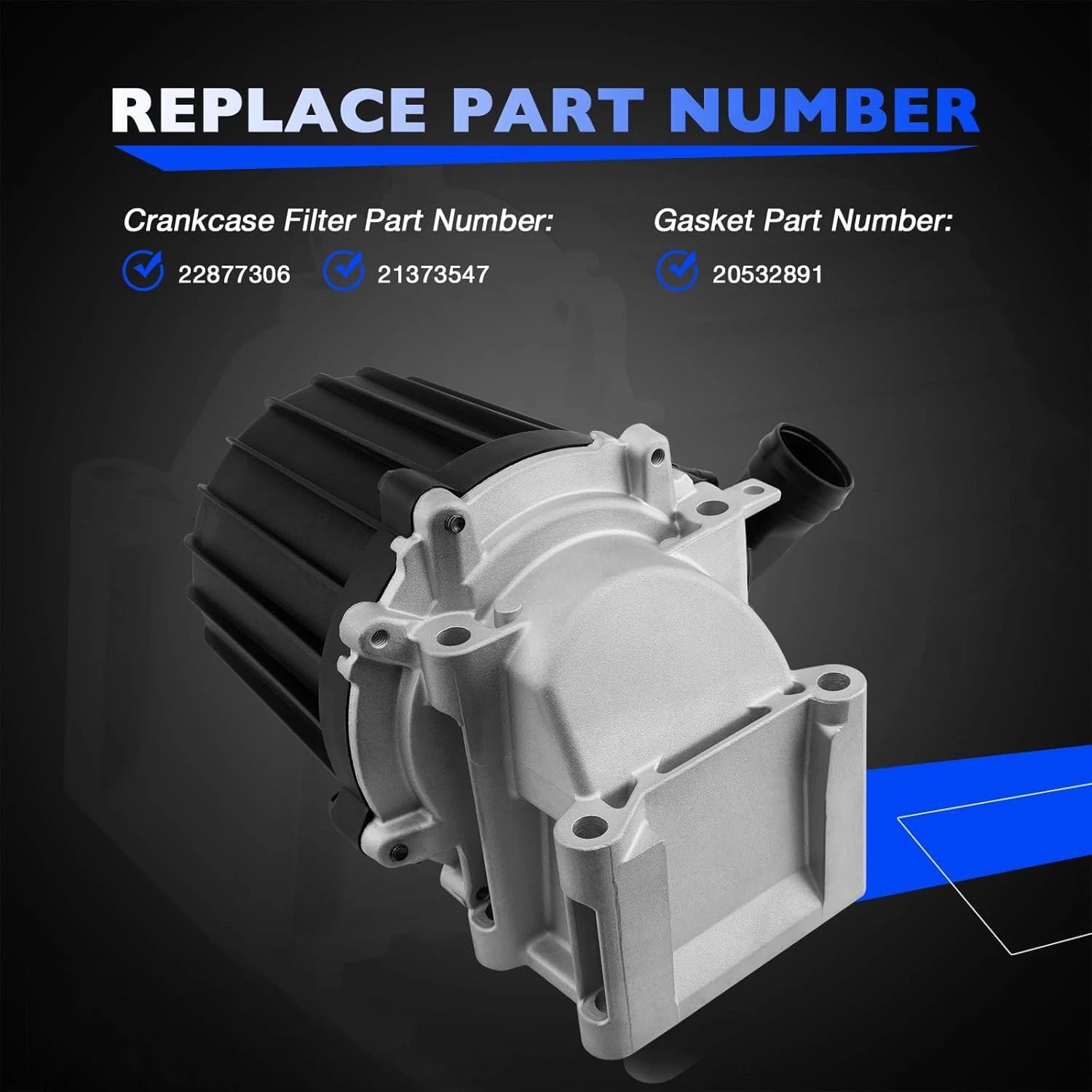 Crankcase Ventilation Filter Separator & Gasket for Volvo D13 (2013-2023)