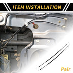 2X Door Latch Release Cable for Dodge Ram 1500 2500 3500 (No. 55275106)