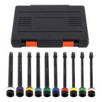 10pc Torque Limiting Extension Bar Set for Lug Nut Torque Stick (1/2")