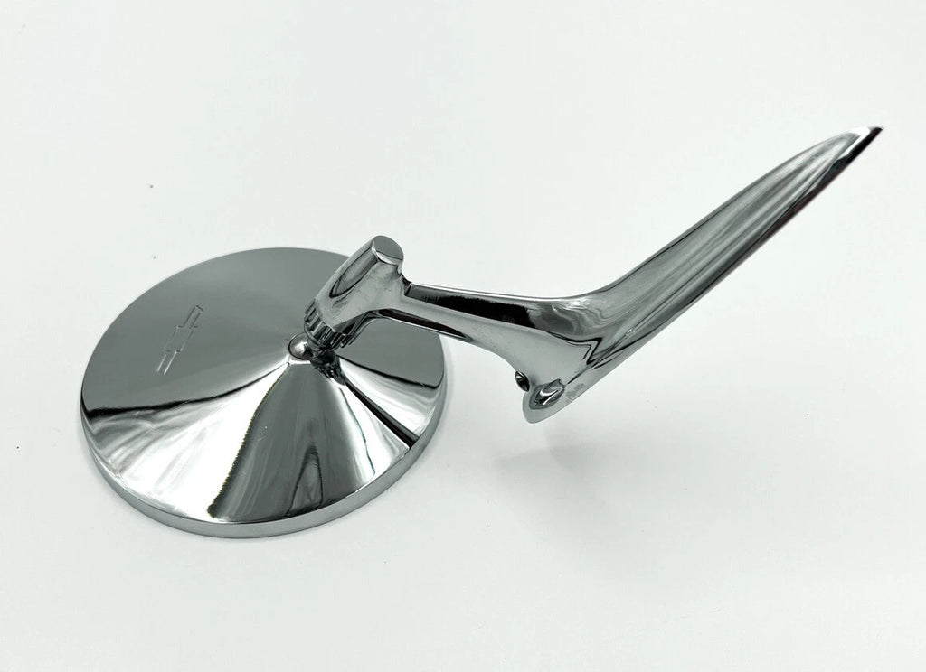 Chrome Round Bowtie Exterior Rear View Mirrors Pair for 1963–1964 Chevy
