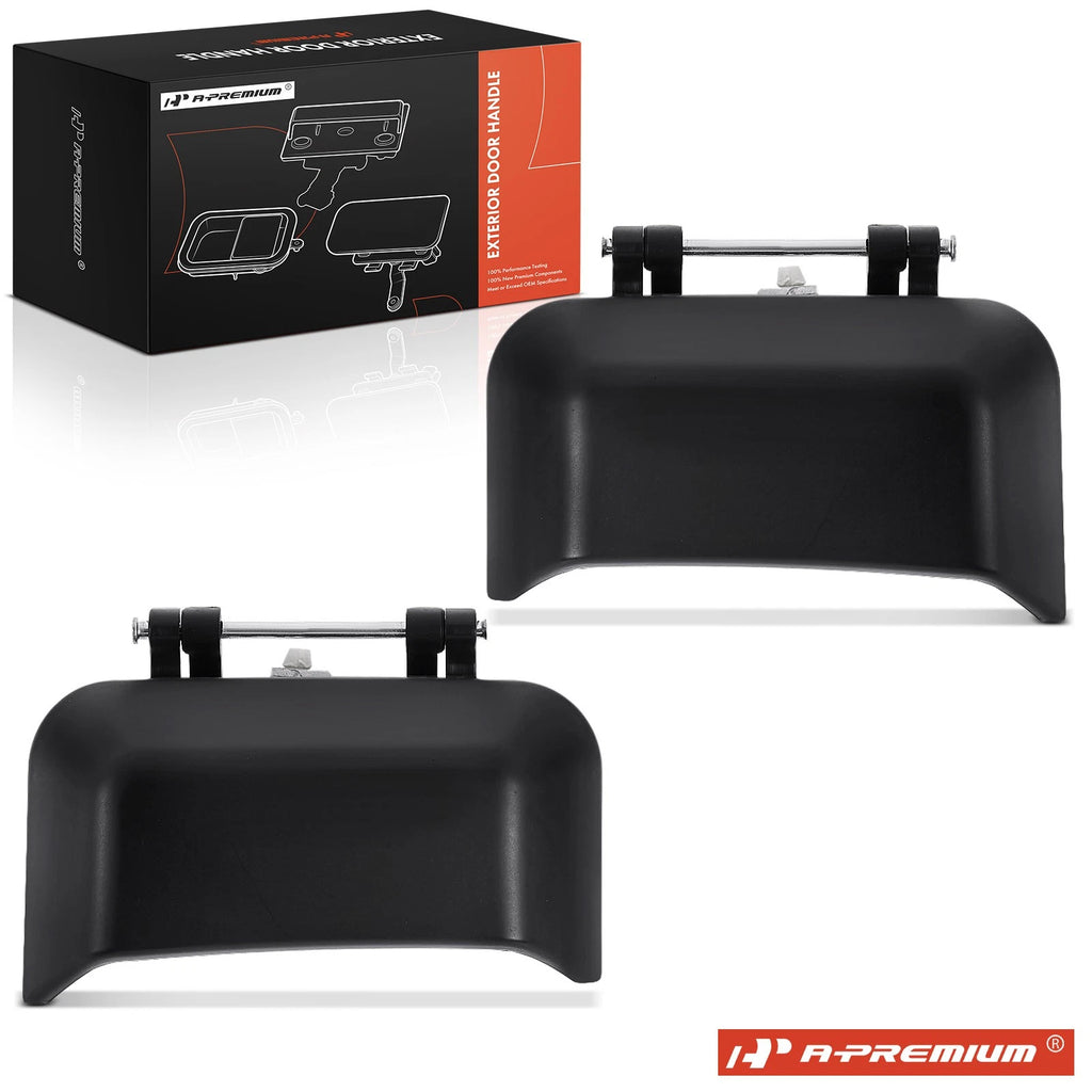 2X Rear Black Exterior Door Handle for Jeep Compass (2007–2017)