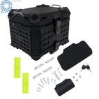 45L Black Motorcycle Top Case Trunk for Universal Models 