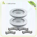 2 Front Drill Brake Rotors & 4 Metallic Brake Pads for GMC Sierra 2500 HD (2001–2010)