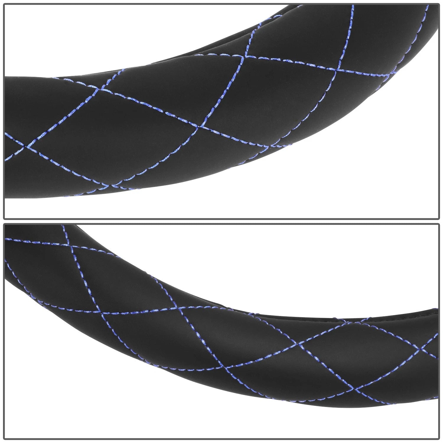 Steering Wheel Cover for Universal Fit (14.5"-15", Blue, Matte Grain)