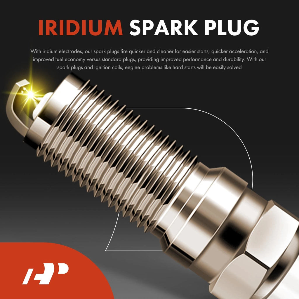 Set of 8 Ignition Coils and Iridium Spark Plugs for Ford Mustang