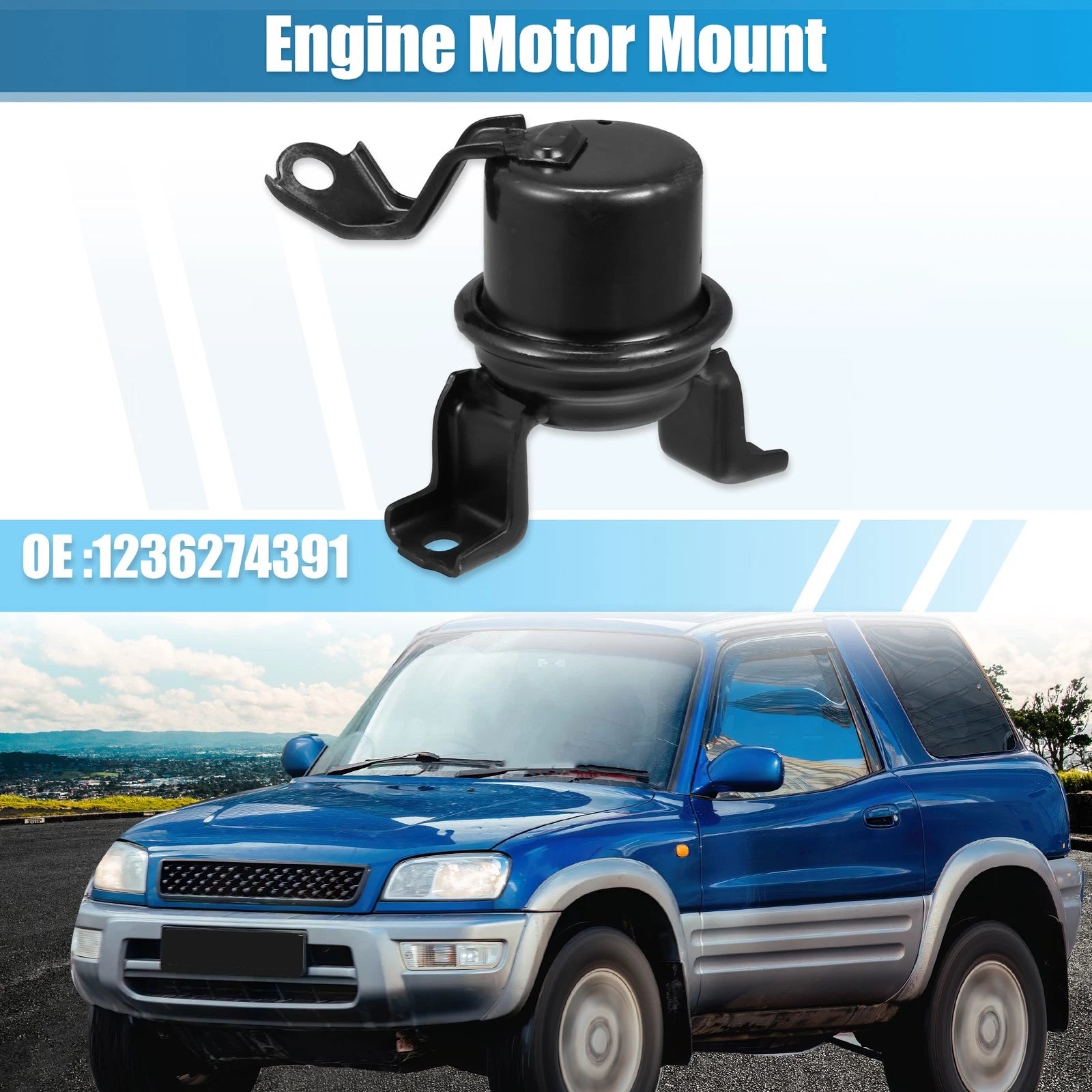 Front Right Engine Motor Mount for Toyota RAV4 4 Cyl 2.0L (1996–2000) No.1236274391
