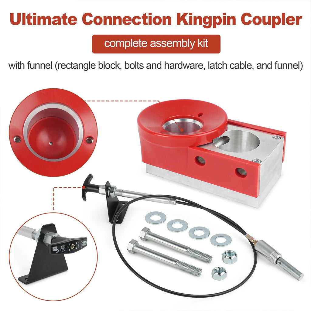 Ultimate Connection Kingpin Coupler for Andersen Hitches (Complete Assembly)