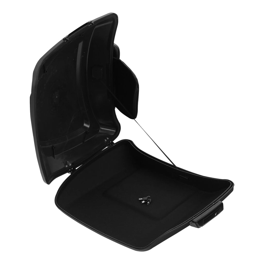 Matte Black Razor Trunk Backrest Pad for Harley Touring (2014–Up)