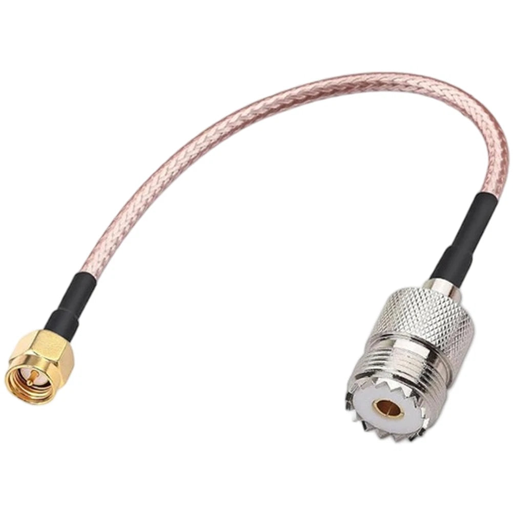 15CM SMA Male to UHF Female RG316 Cable with PTFE Insulator