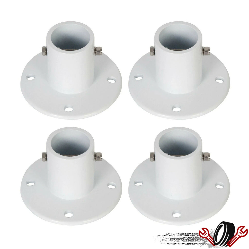 Set of 4 Aluminum Deck Flanges for In-ground Pool Slide