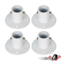 Set of 4 Aluminum Deck Flanges for In-ground Pool Slide