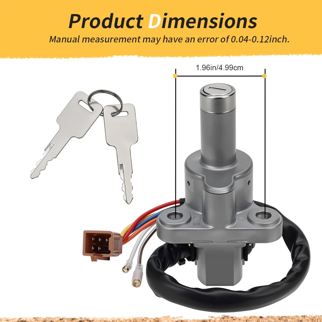 Ignition Switch with Keys for Kawasaki Vulcan 700 750 VN750 (1985–2006) 27005-5052