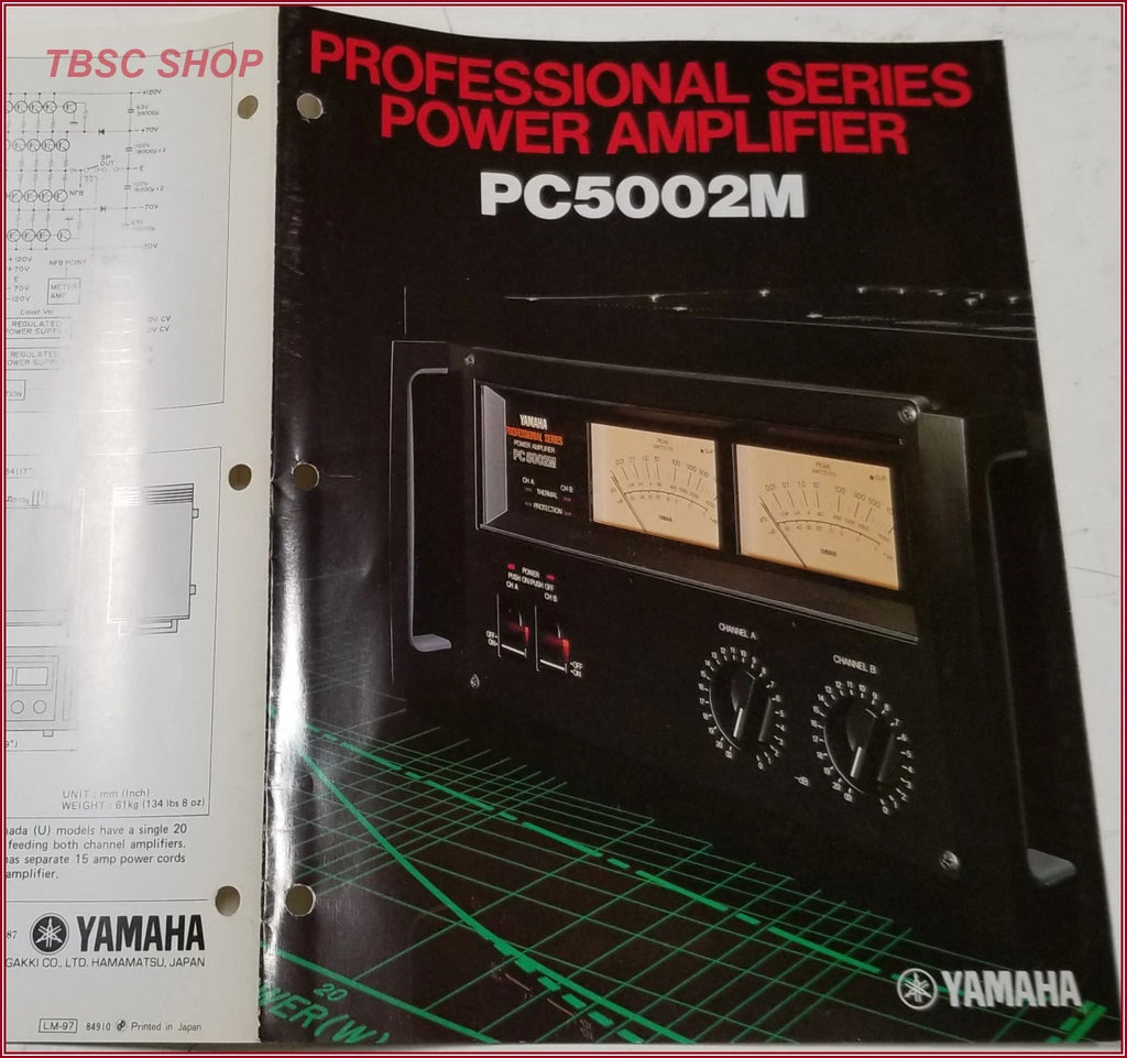 Yamaha PC5002M Power Amplifier for Yamaha PC5002M