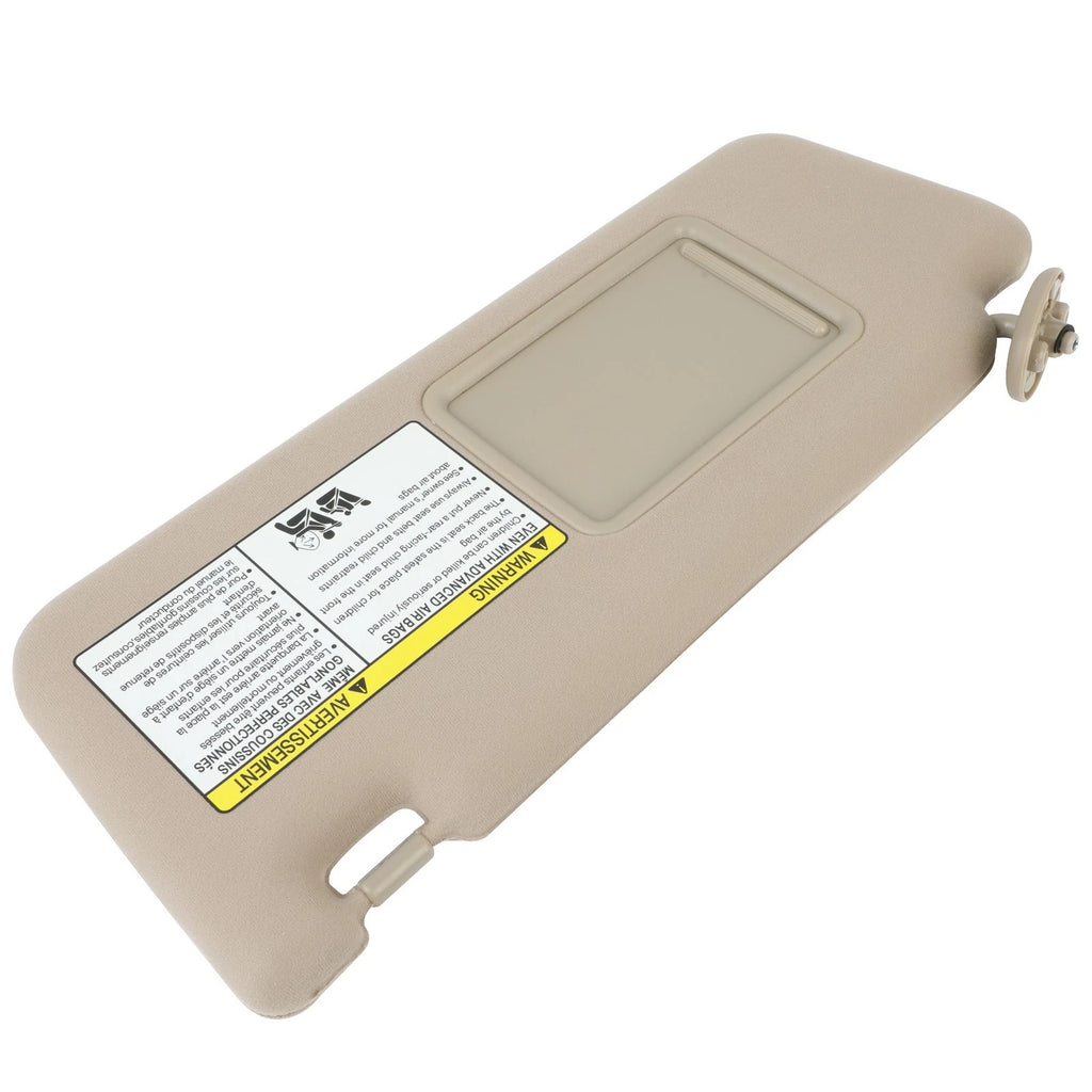 Left Driver Side Sun Visor for Toyota Tacoma (2005–2009) Tan Beige