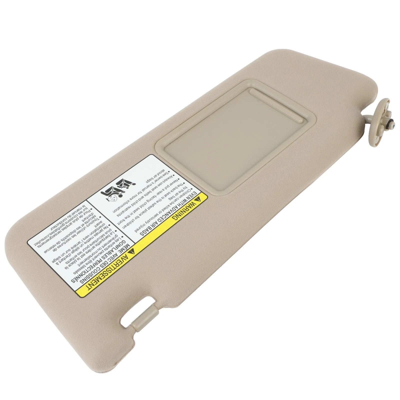Left Driver Side Sun Visor for Toyota Tacoma (2005–2009) Tan Beige