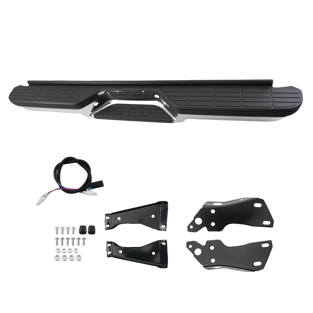 Rear Bumper Assembly for Chevrolet K2500 (1988–2000) GM1101111 Chrome