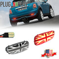 2X Euro Union Jack LED Rear Fog Lamp for Mini Cooper (2006–2015)