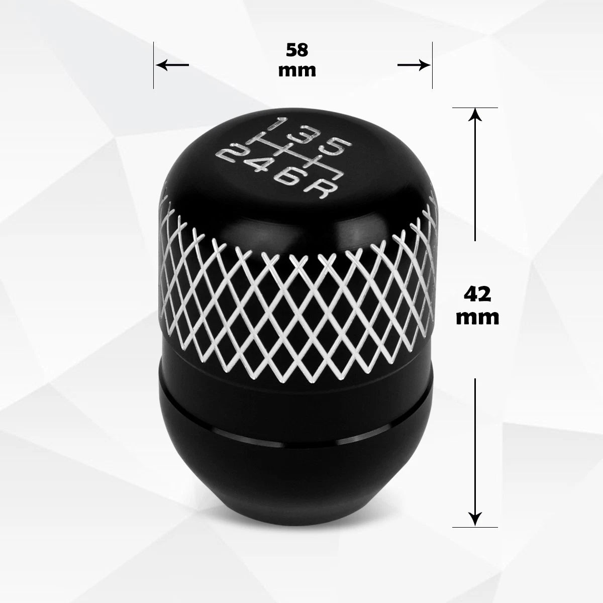 6-Speed Aluminum Shift Knob for Universal JDM Type-R (42mm)