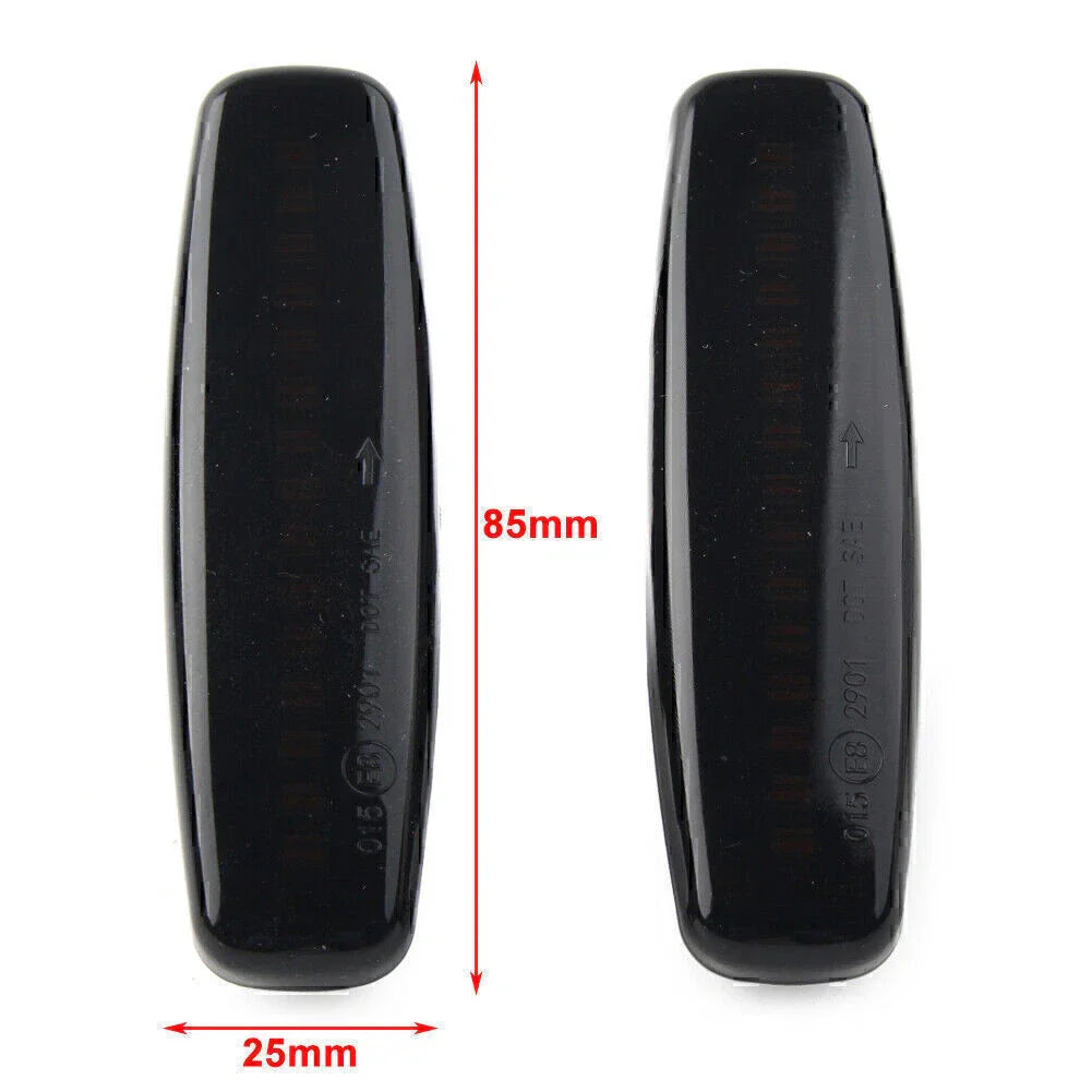Clear LED Sequential Side Marker Lights for Infiniti EX25 M35 Q60 Q70 QX50 (2008-2020)