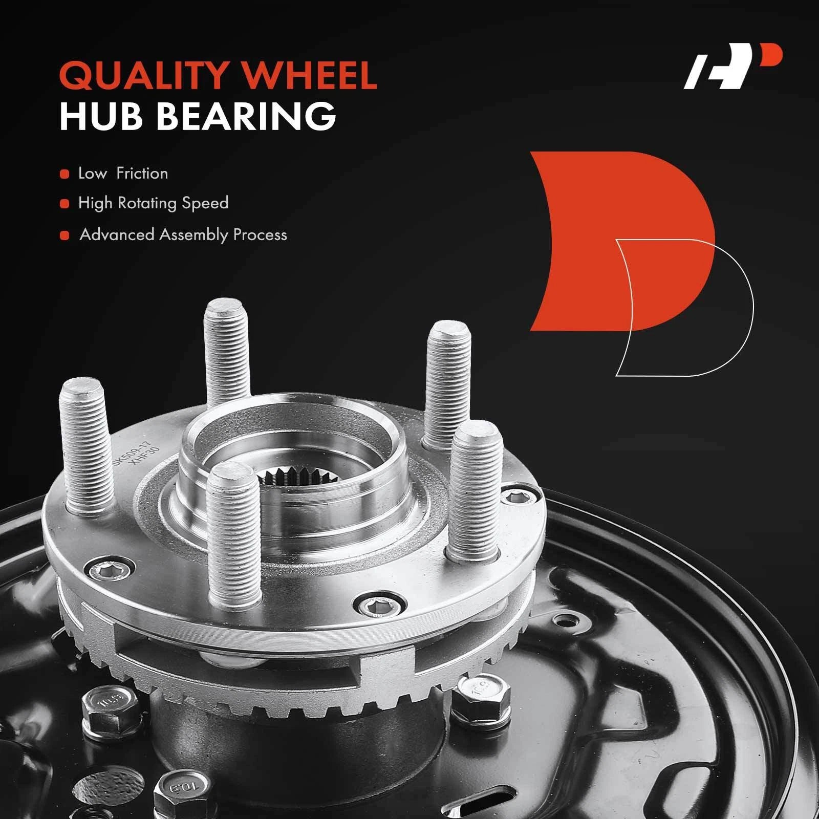 Pair Rear Steering Knuckle & Hub Bearing for Subaru Forester (2001–2008)