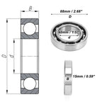 6008 Deep Groove Ball Bearing for Scooter Skateboard Wheel (40x68x15mm)