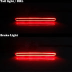 Red LED Dark Smoke Brake Tail Lights for Dodge Challenger (2015–2023)