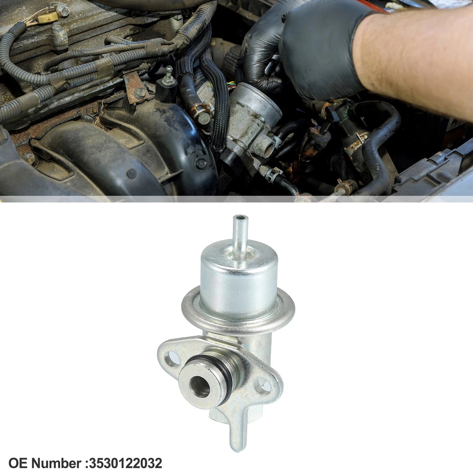 Fuel Injection Pressure Regulator for Hyundai Accent (1995–1999) No. 3530122032