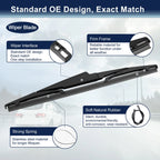 Rear Windshield Wiper Blade Arm Set for Mazda 6, CX-5 (2010–2015)