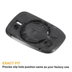 Left Side White Mirror Glass w/ Back Non-Heated for Honda Accord (2003-2007)