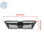 Front Bumper Upper Grille for Subaru XV Crosstrek (2013-2015) Black Mesh Chrome