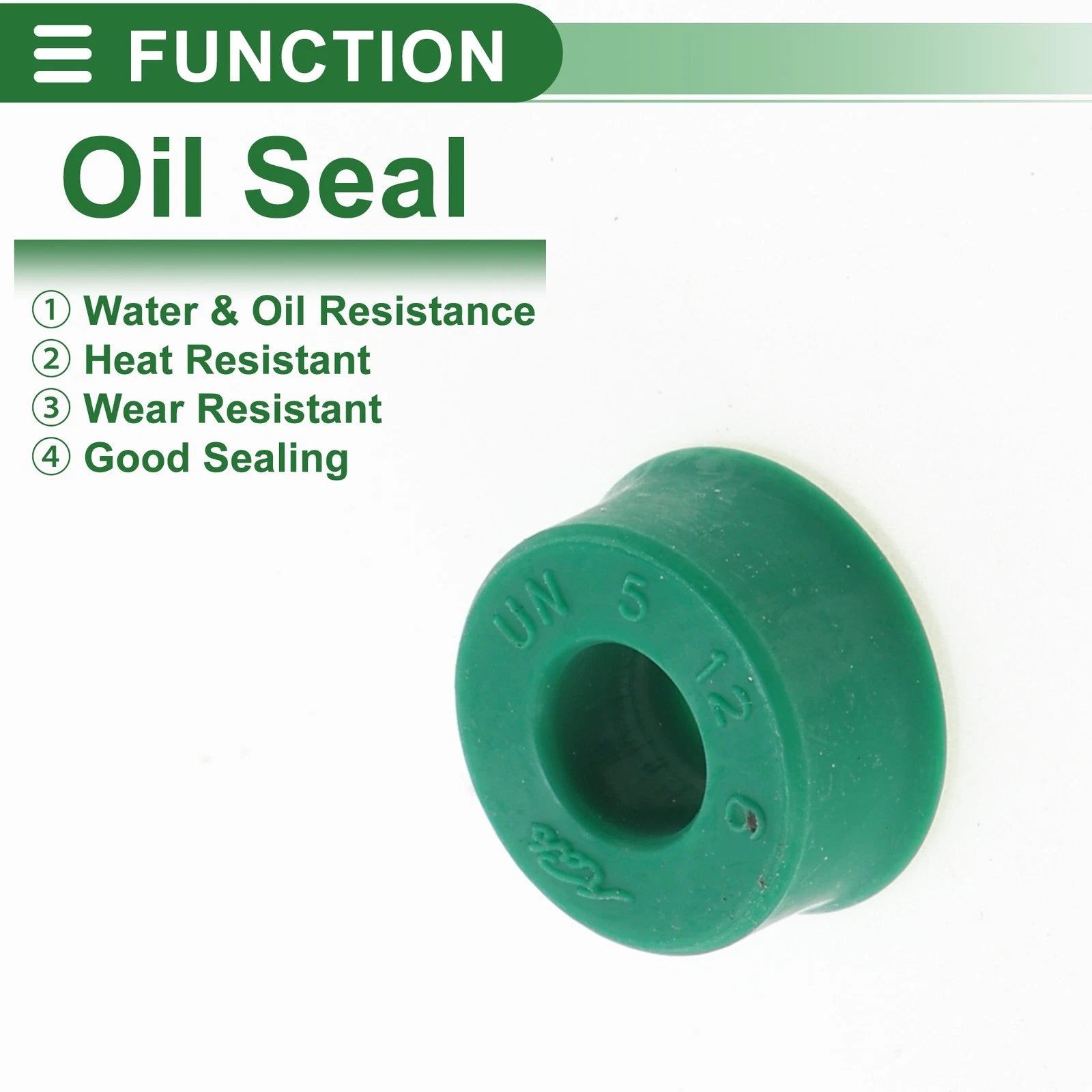 Set of 5 Oil Seal Ring 5x12x6mm for Rotary Shaft (High Pressure)