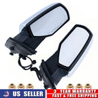 2Pcs Mirror Chrome Power Heated Signal for Silverado Sierra 1500 2500 HD (2014–2019)