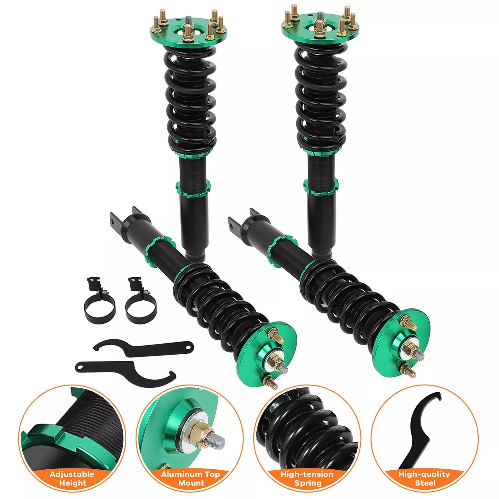 Coilovers for Honda Accord (2008–2012) Adjustable Height Shocks Struts