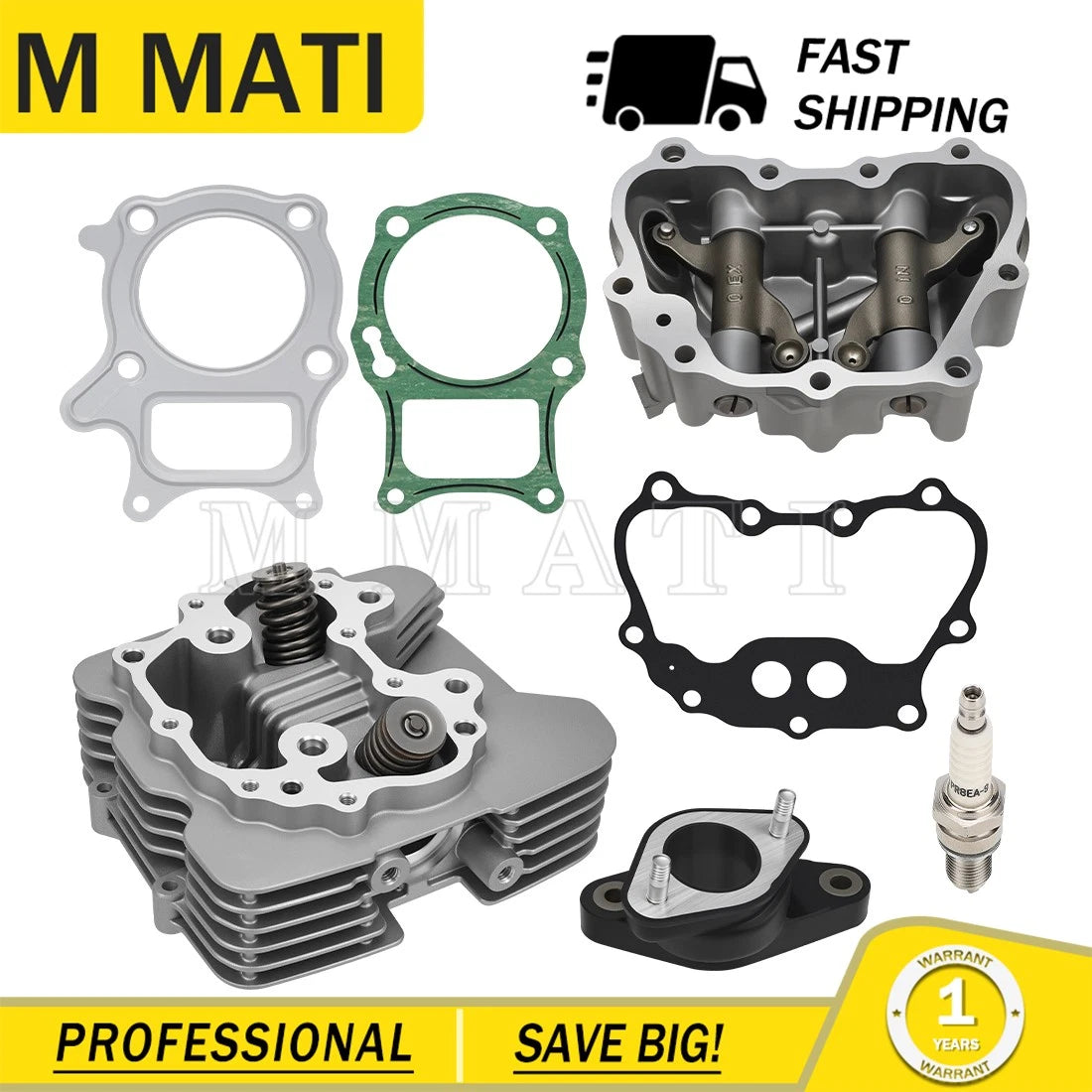 Engine Cylinder Head Valve Cover Assy for Honda Recon 250 TRX250 (2002–2014)