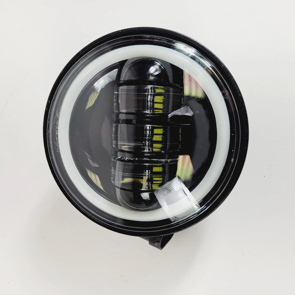 1 Harley Davidson LED 4.5" AUX Fog Light with Halo DRL Circle