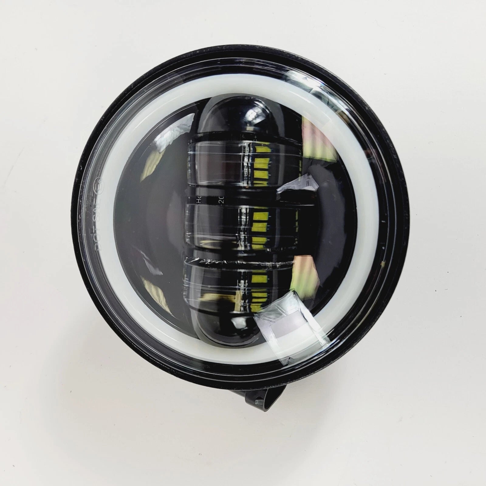 1 Harley Davidson LED 4.5" AUX Fog Light with Halo DRL Circle