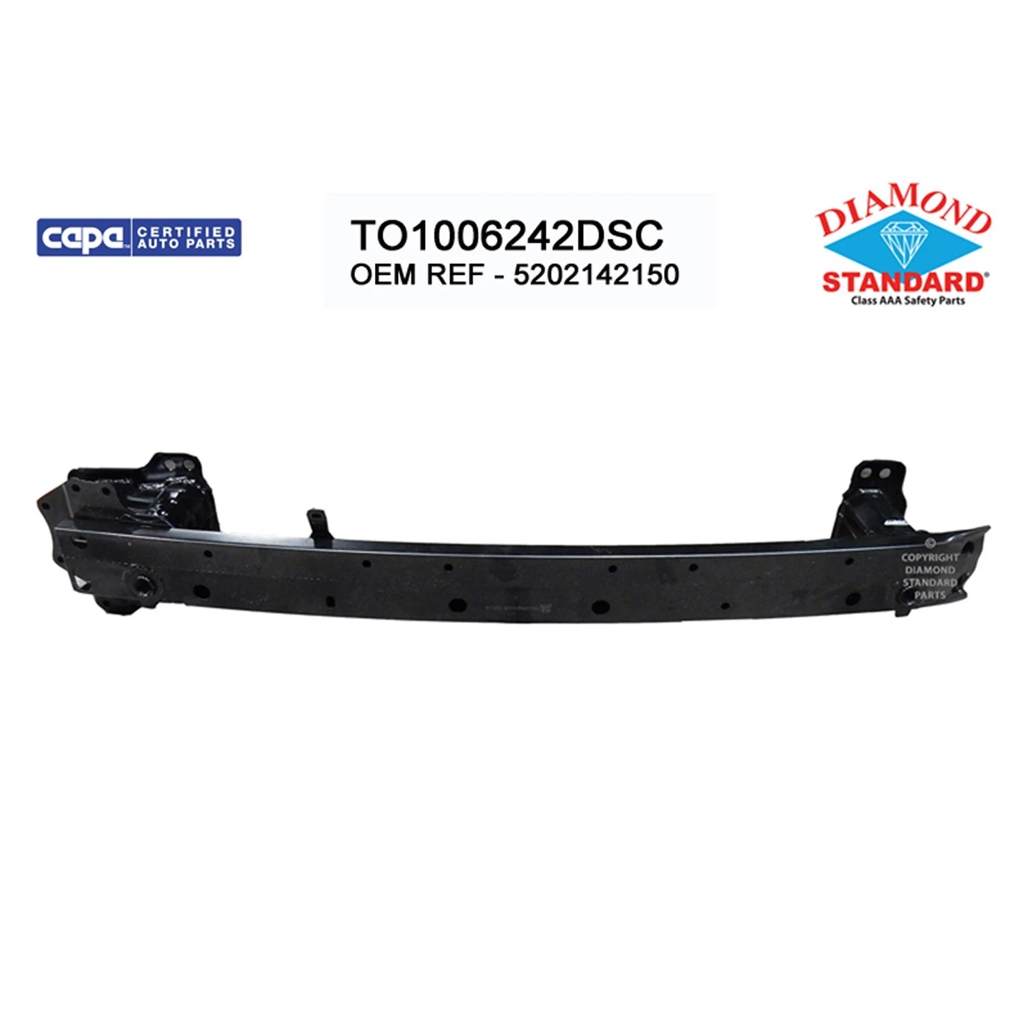 Replacement Steel Front Bumper Impact Bar (See compatibility Chart)