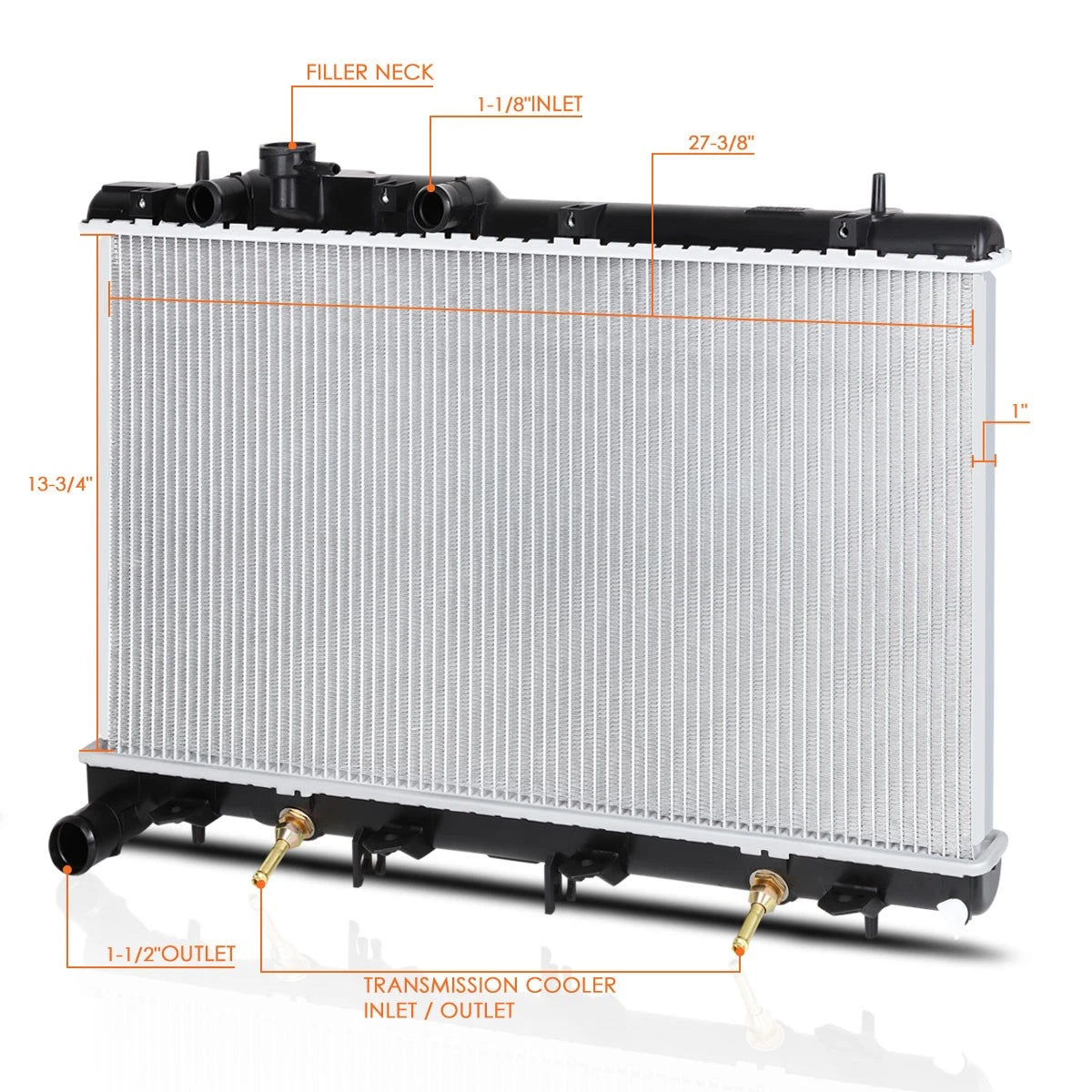 Full Aluminum Core Radiator for Subaru Outback 2001–2004 DPI-2465