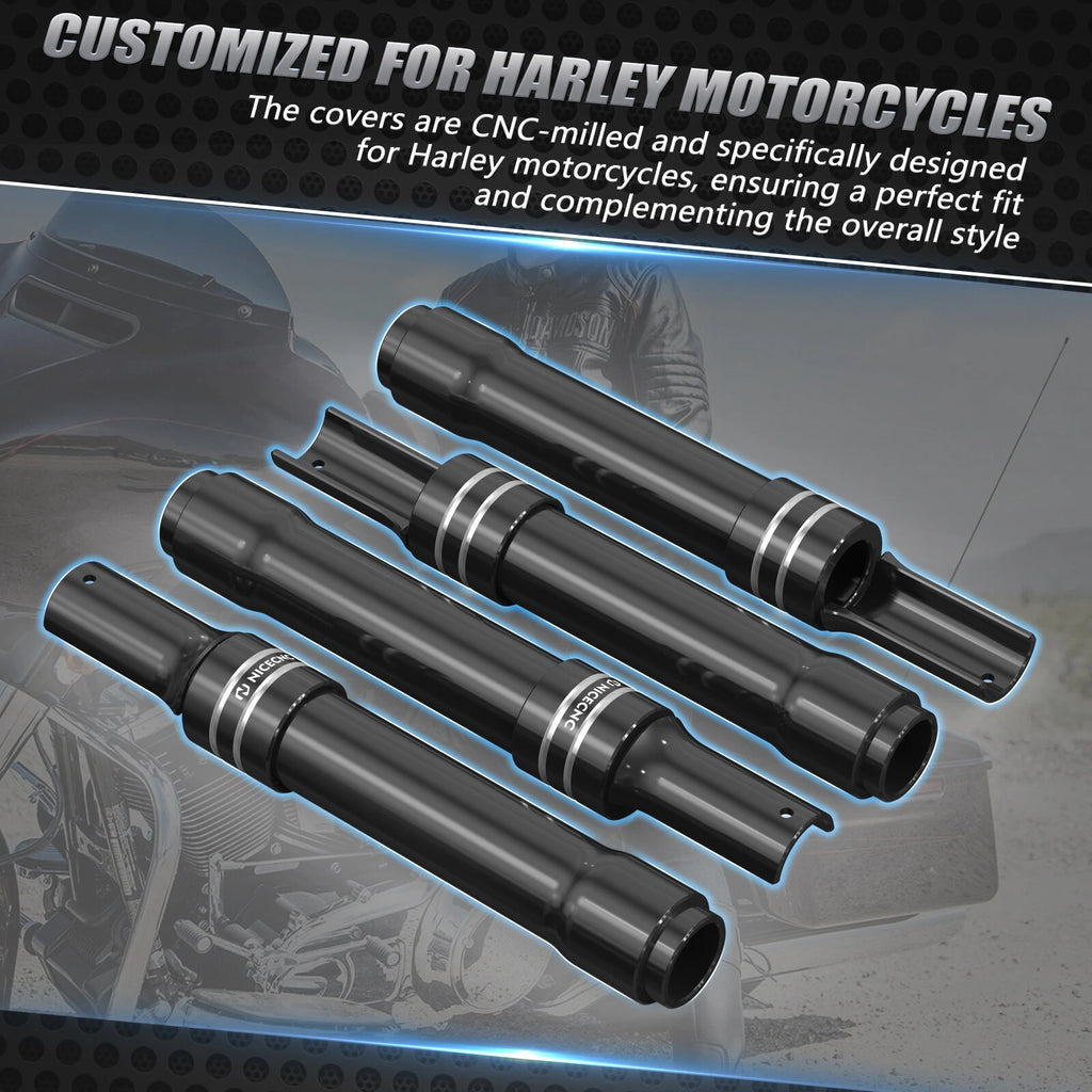 Set of 2 M8 Lifter Tappet Block Pushrod Covers for Harley Road King, Street Glide (2017–2023)