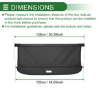 Retractable Cargo Cover for Volkswagen Touran (2006–2015) Gloss Black