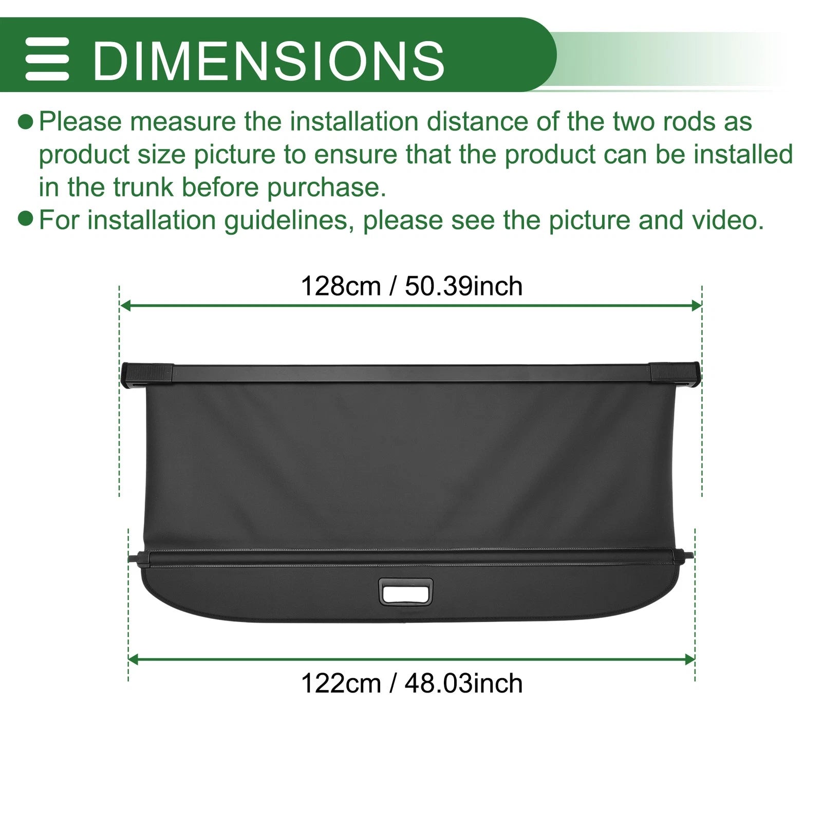 Retractable Cargo Cover for Volkswagen Touran (2006–2015) Gloss Black