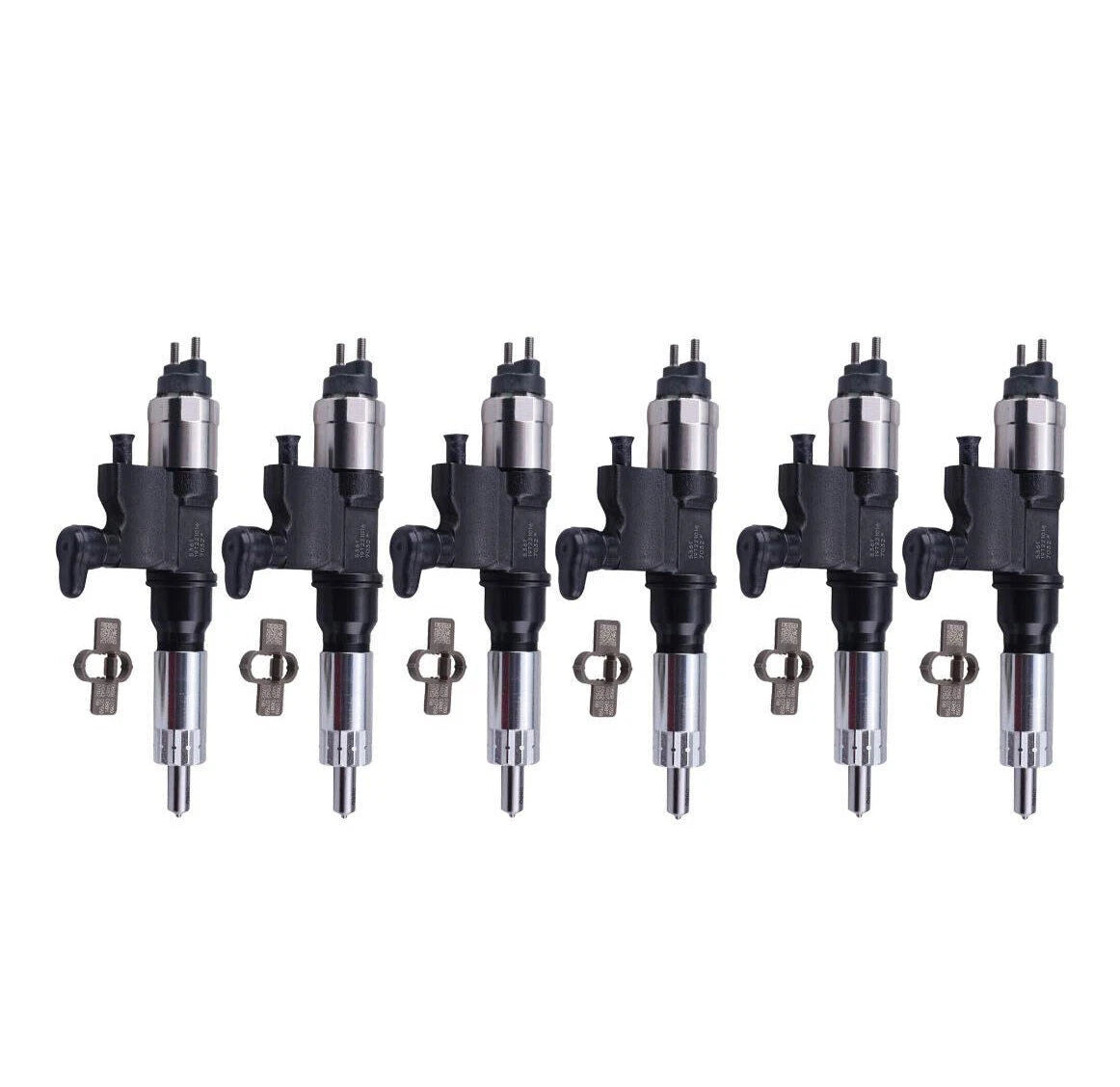 6PCS Fuel Injector 095000-5361 for Isuzu 6HK1 (7.8L)