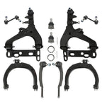 10pc Front Control Arms Suspension Kit for GMC Envoy Buick Rainier (2004–2007)