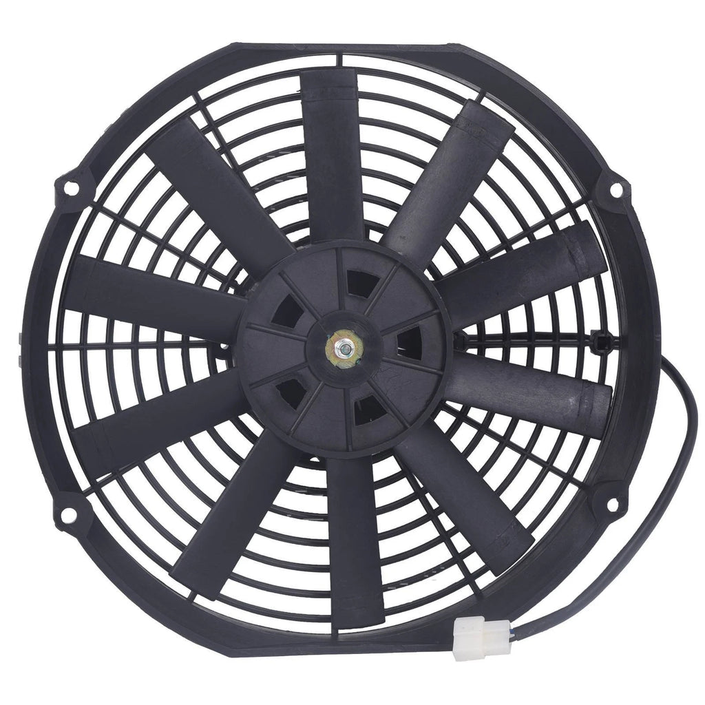 12" Electric Radiator Cooling Fan with Thermostat Mount Kit Universal
