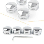 4X Chrome Head Bolt Covers for Harley Sportster XL883 (1986–2023)